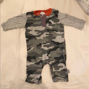 Splendid camo snap closure coverall